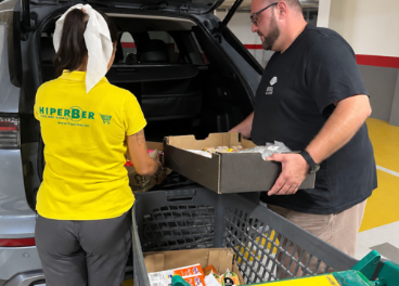 Donación de alimentos de Hiperber
