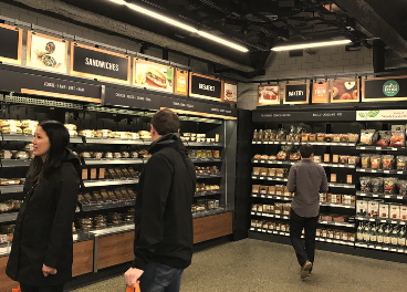 Interior de la tienda Amazon Go, en Seattle