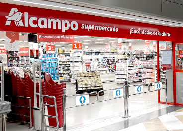 Entrada de Alcampo Supermercado en Rivas