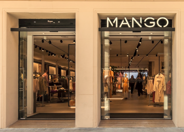 Fachada de tienda de Mango