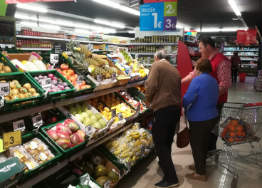 Interior del nuevo Eroski de Jaén