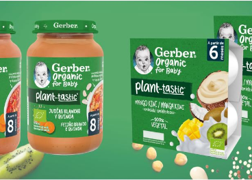Gerber (Nestlé) lanza la gama Plant-tastic