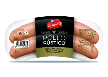 Salchichas Campofrío pollo rústico