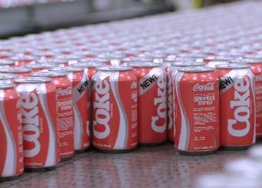 Latas de Coca-Cola