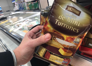 Mini Turrones Hacendado, en Mercadona