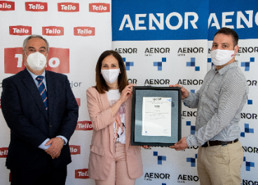 Certificación de Aenor para Tello