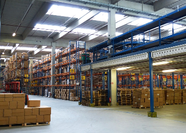 Interior de un almacén