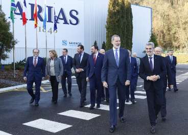 Felipe VI visita Mantequerías Arias