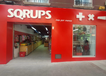 Fachada de una tienda Sqrups!