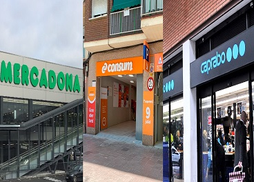 Tiendas de Mercadona, Consum y Caprabo