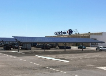 Paneles solares en hipermercados de Carrefour