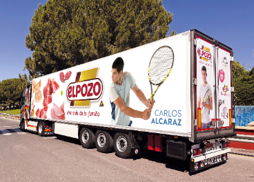 Camión de ElPozo con Carlos Alcaraz