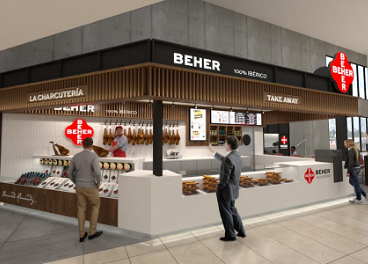 Render de la tienda de Beher en Barajas