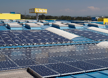 Paneles solares de Alimerka