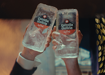 Brindis con hielo de Estrella Galicia