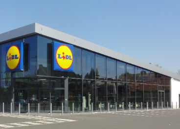 Exterior de una tienda Lidl