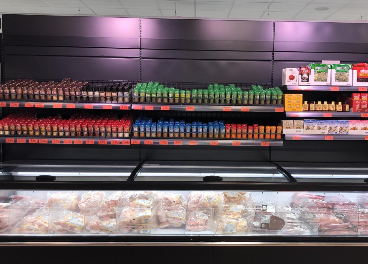 Lineal de especias en Mercadona