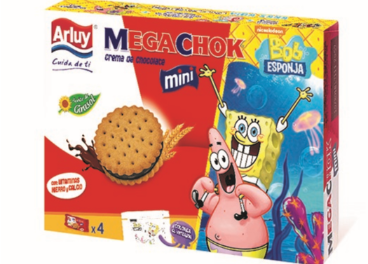 Galletas Arluy MegaChok con Bob Esponja