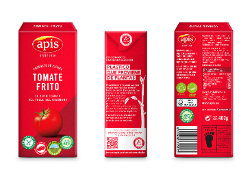 Tomate Apis con Tetra Pak