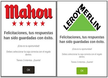 Suplantan la identidad de Mahou y Leroy Merlin