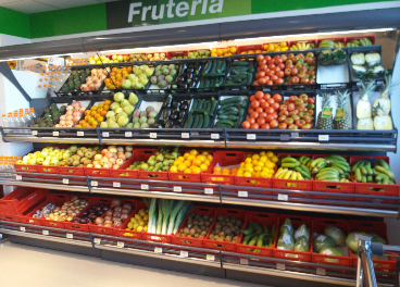 Interior del supermercado de Covirán