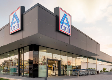 Exterior de un supermercado Aldi