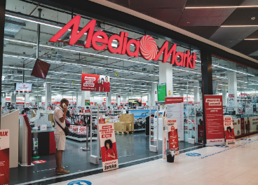 Exterior  de una tienda de MediaMarkt