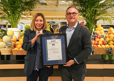 Entrega de la certificación Aenor a Carrefour