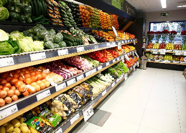 Interior de un supermercado BM Shop