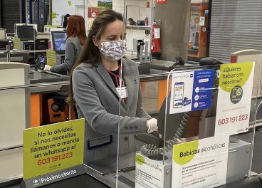 Trabajadora de Carrefour