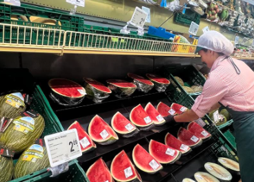 Compra de melones y sandías de Consum
