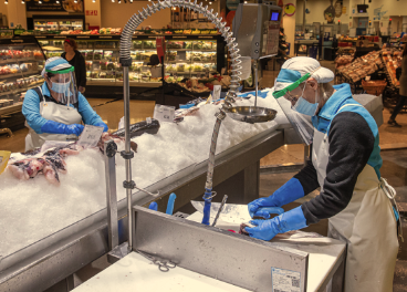 Pescadería en supermercado Caprabo