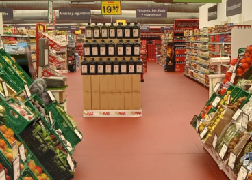 Interior del supermercado Mas Burbujitas