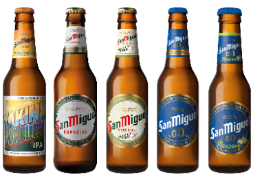 Variedades de Cervezas San Miguel