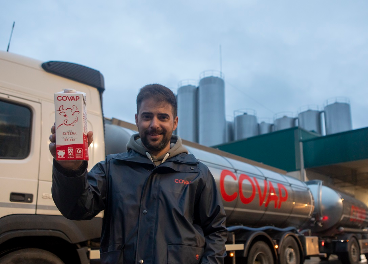 Covap reduce huella de carbono de su leche de vaca