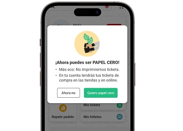 DIA lanza el ticket papel cero