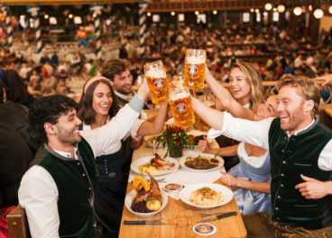 Celebración del Oktoberfest y Paulaner
