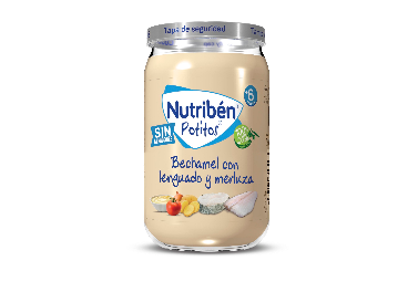 Nuevo Potito de Bechamel con Lenguado y Merluza