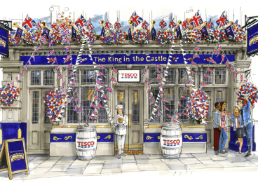 Tesco abre el pub 'The King in the Castle'