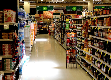 Las ventas del retail alimentario caen un 18%