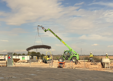 Construcción de la nueva nave de Uvesa