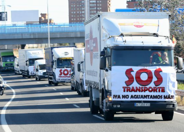 La huelga de transportes impide el abastecimiento