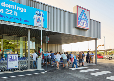 Exterior de tienda Aldi en Málaga