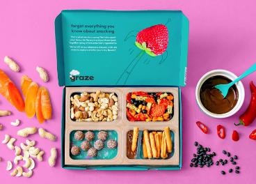 Snacks de Graze, marca de Unilever