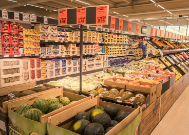 Interior de un establecimiento de Lidl