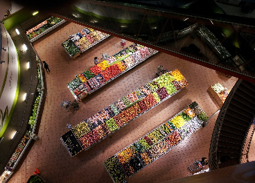 Interior de un supermercado