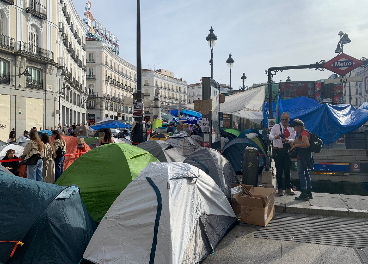 El retail de moda alerta por la acampada de Sol