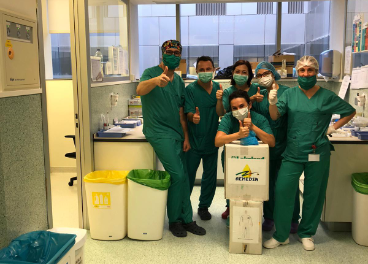Donación de Aemedsa a sanitarios 