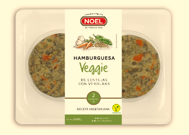 Hamburguesa veggie de Noel Alimentaria