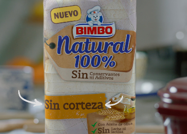 Nuevo Bimbo Natural 100% Sin Corteza